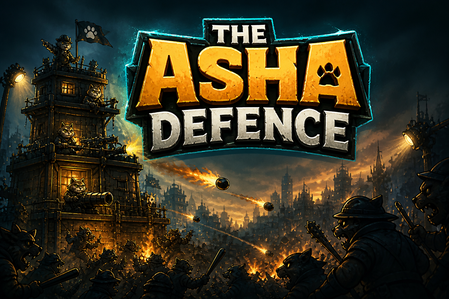 [Промо-арт игры The Asha Defence]